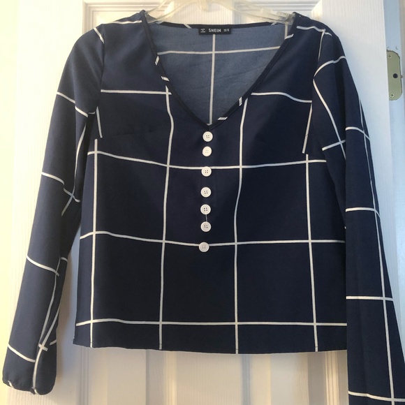SHEIN Tops - Navy blouse
